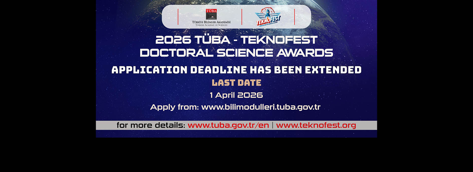 Applications for the 2026 TÜBA-TEKNOFEST Doctoral Science Awards Have Begun